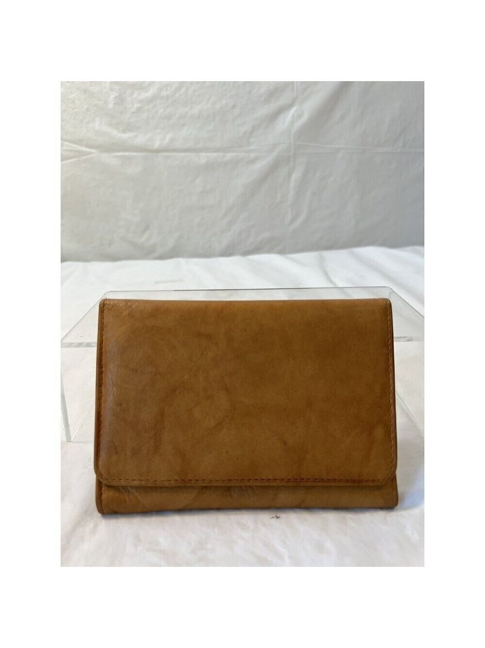 Genuine Leather Tan Brown Wallet trifold made in India